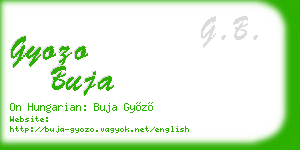 gyozo buja business card